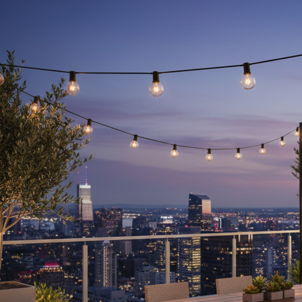 Guirlandes Solaire Extérieures - Lumières LED Globe pour Décoration de Jardin