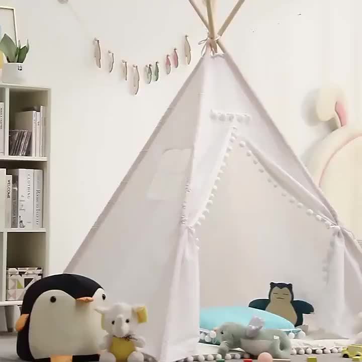 KiddieTipi Tente Tipi Multifonctionnelle - Tentes Douces pour Intérieur et Extérieur