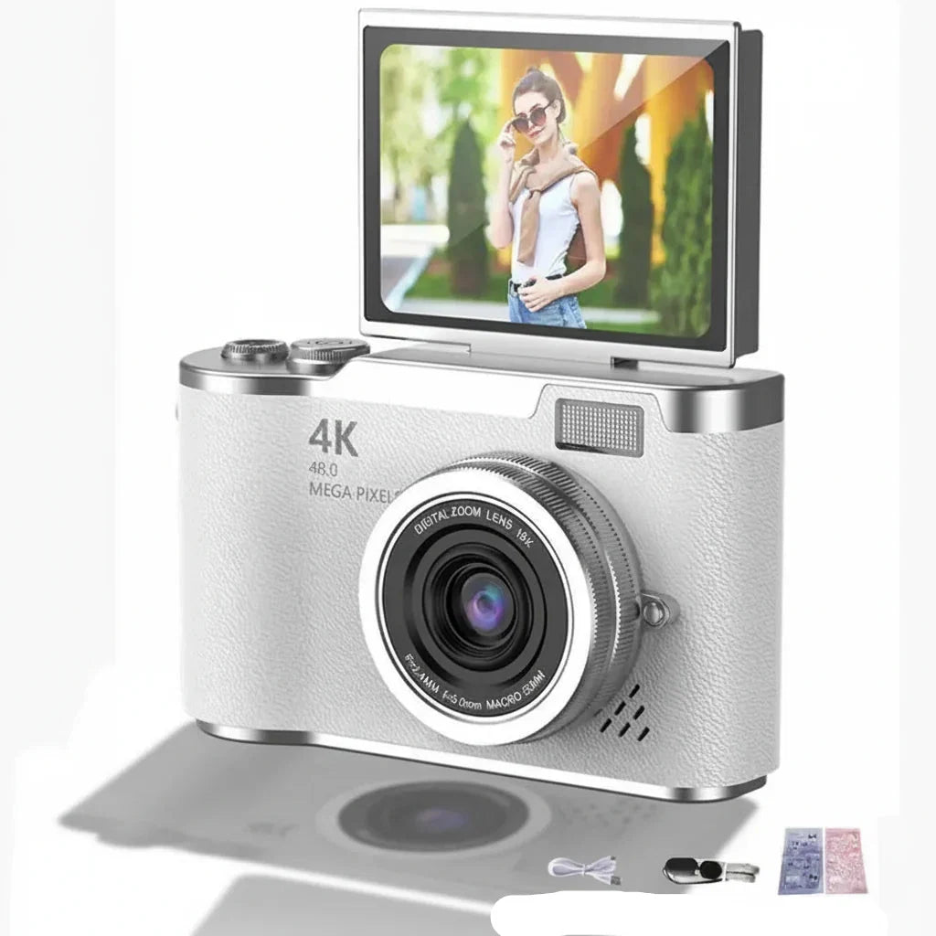 PIXELNOVA – Caméra Numérique 4K avec Écran Pivotant et Clarté de 48MP