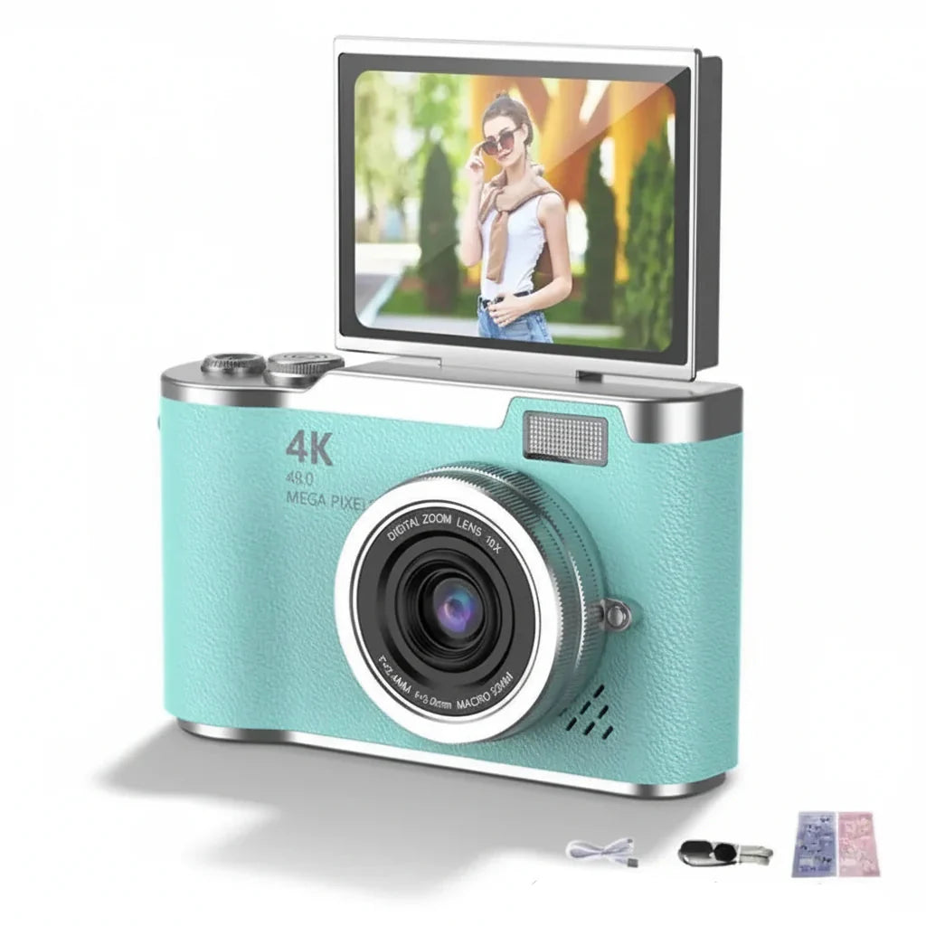 PIXELNOVA – Caméra Numérique 4K avec Écran Pivotant et Clarté de 48MP