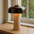 Lampe de table minimaliste en travertin