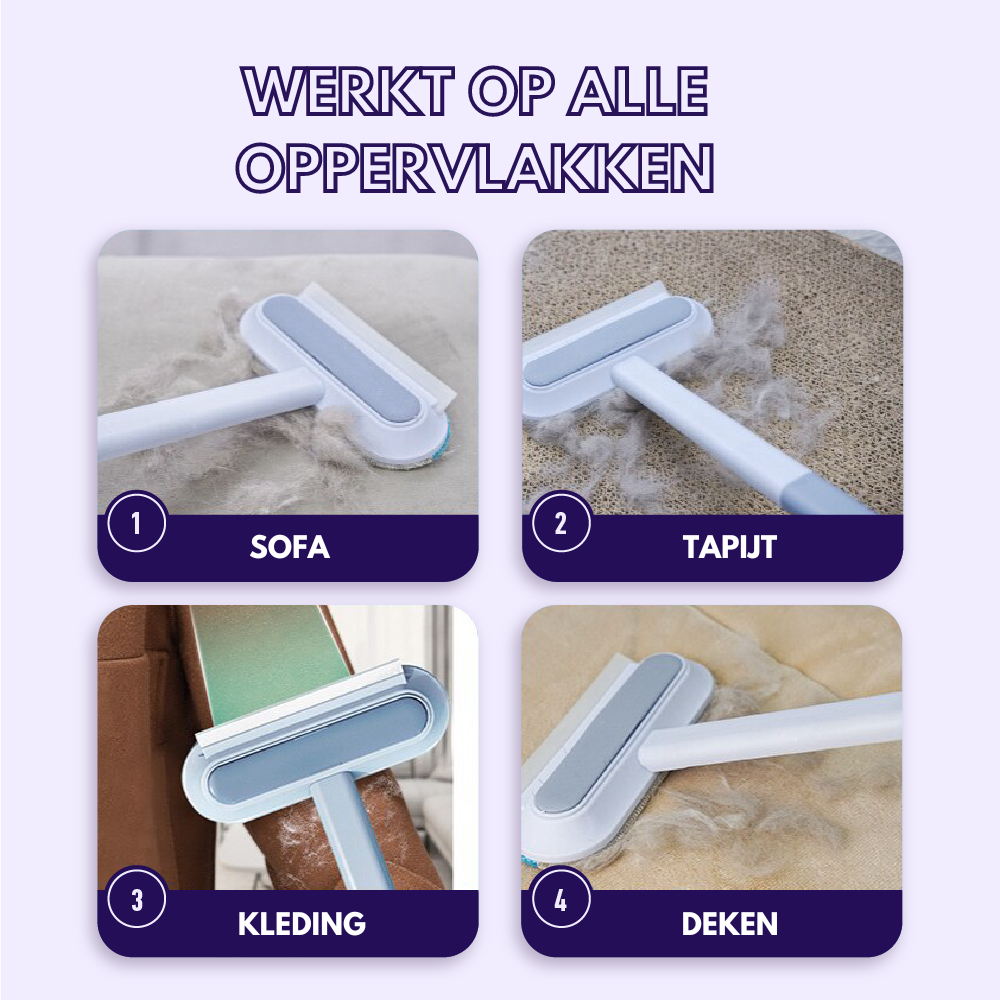 Épilateur de poils d'animaux 3-en-1 - Petclean Pro