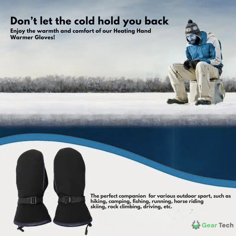 Skanto | Gants chauffants USB-électriques | Plug-and-play, chauffage double face, design imperméable, adapté pour le ski, la randonnée et la protection hivernale quotidienne