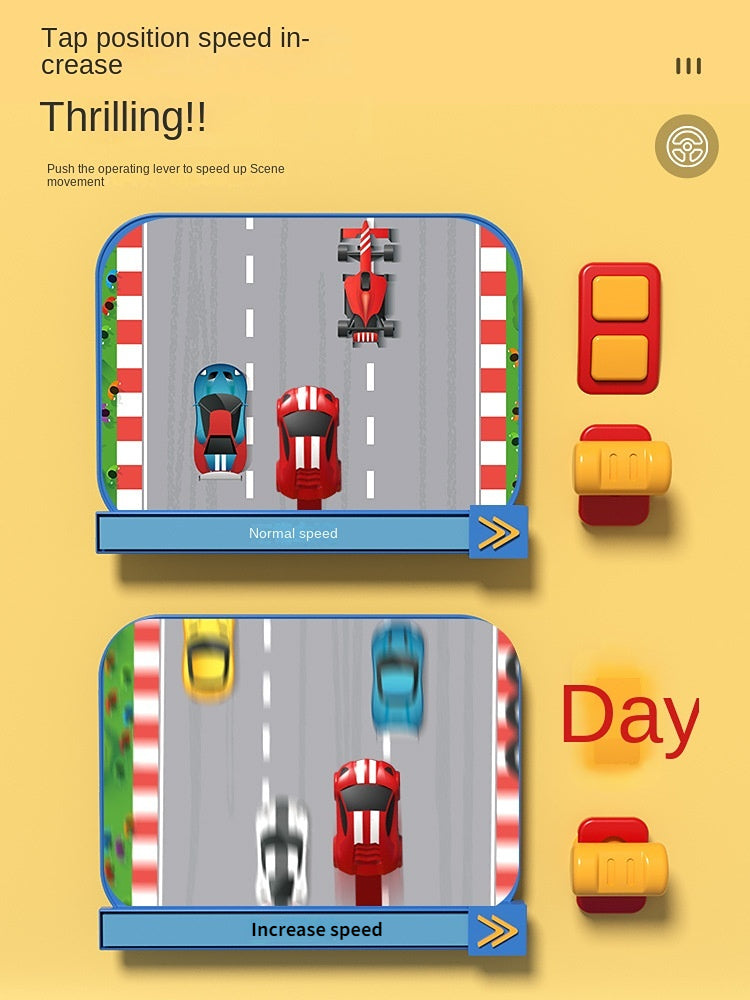 Jeu de Course pour Enfants - Jouet Interactif avec Volant