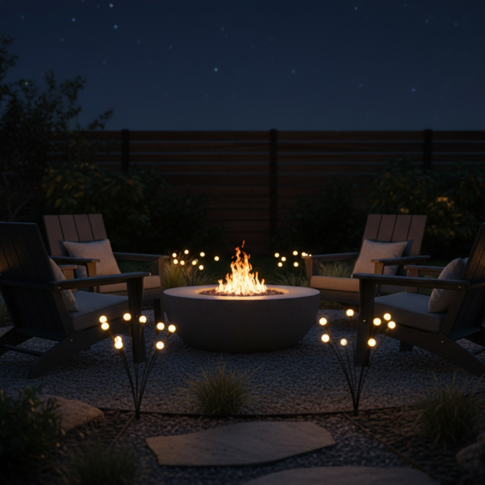 Luminaires de Jardin Solaires Élégants | Éclairage Extérieur Étanche avec 120 Lumens pour Jardins ou Terrasses Éblouissants
