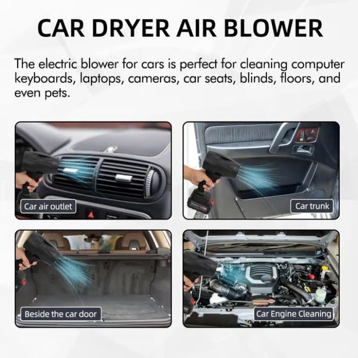 TurboFan Souffleur à air | Souffleur à air sans fil | Souffleur de nettoyage rechargeable pour électronique et maison