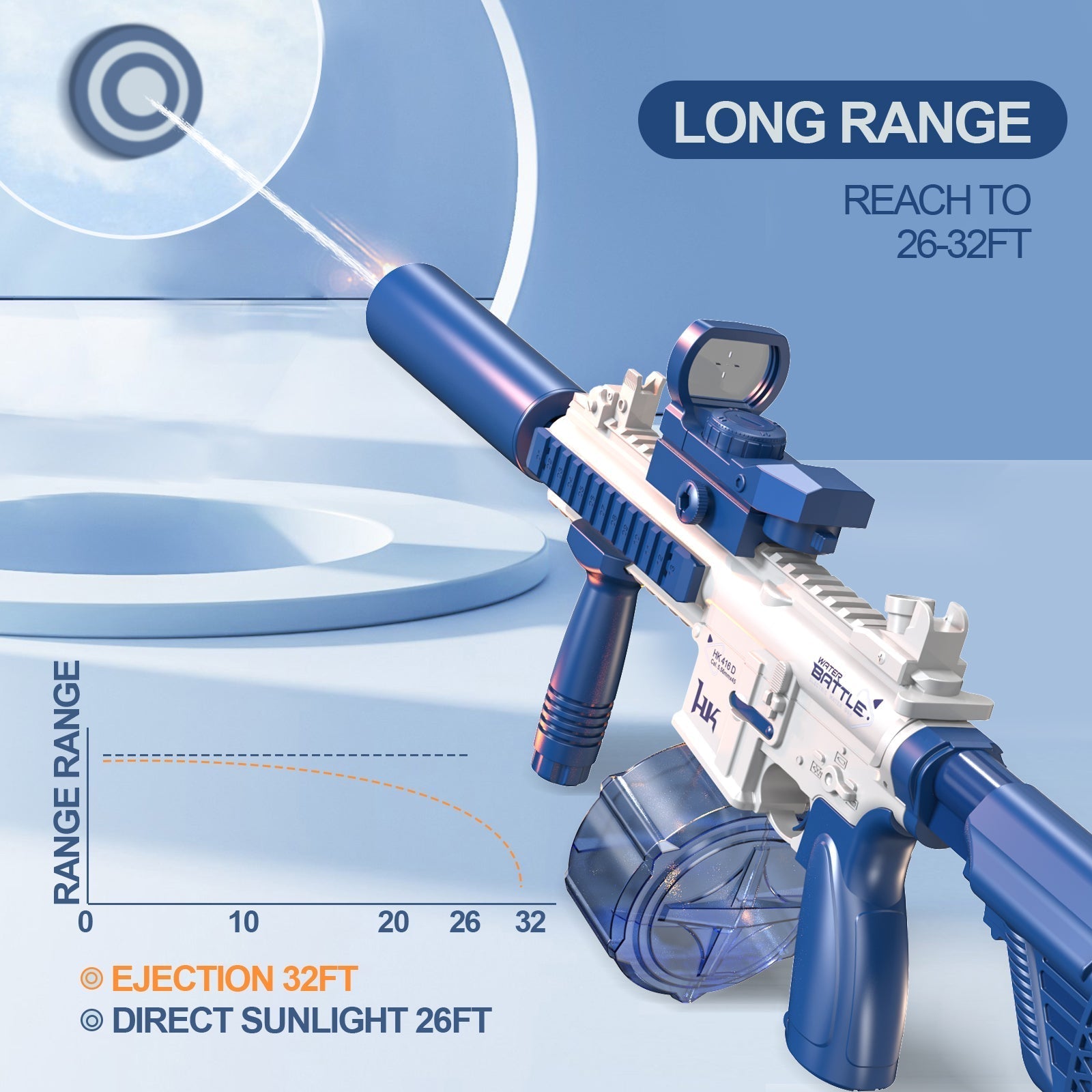 Pistolet à eau M416 - VERSION LÉGÈRE