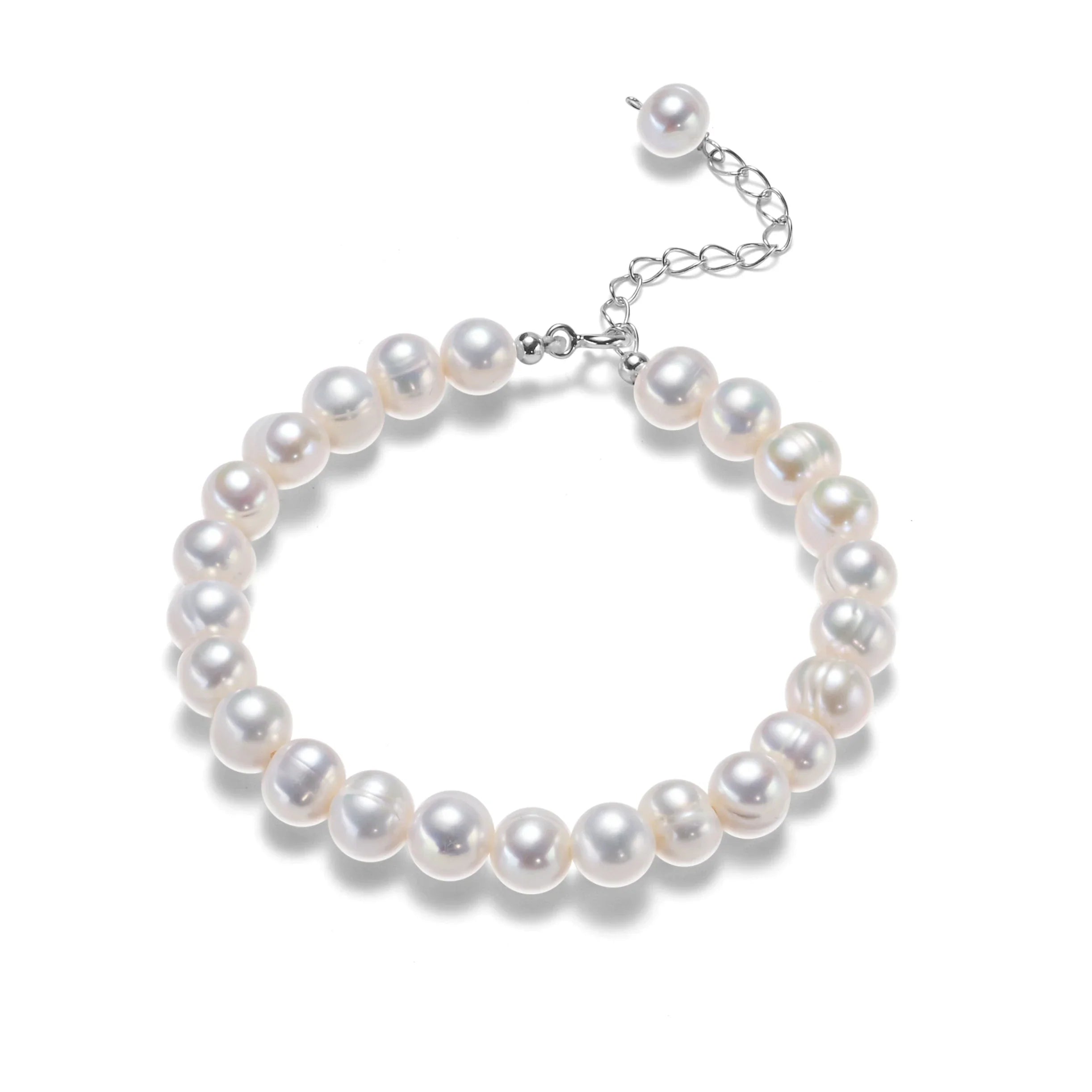 Bracelet en Argent avec Perles d'Eau Douce | 1+1 GRATUIT