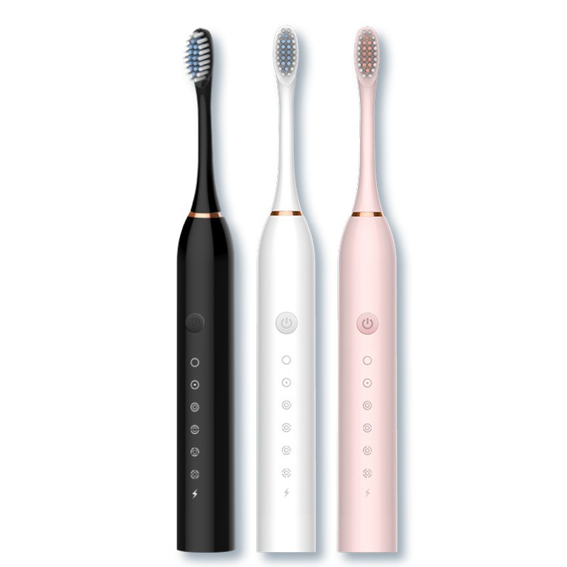 Brosse à dents Sonic Zahnoa | Nettoyage par ultrasons | Silencieuse & Rechargeable | 8 brosses de rechange