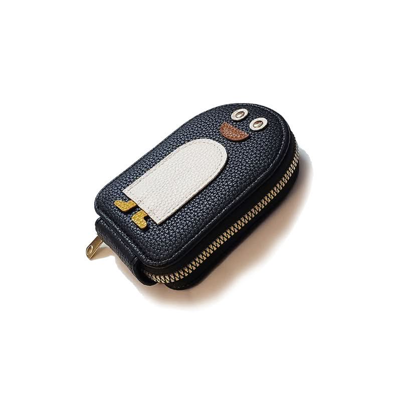 Porte-cartes - motif pingouin compact et durable