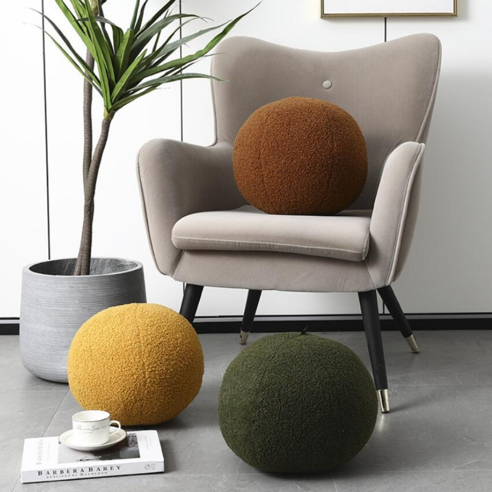 Coussin Boucle en Forme de Boule