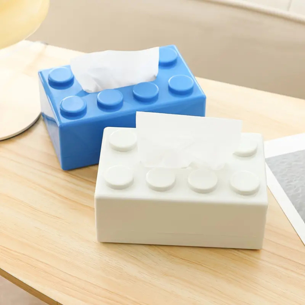 Distributeur de Mouchoirs en Blocs de Construction Ludiques