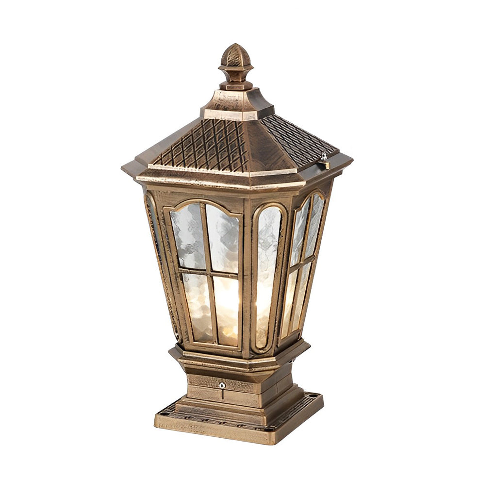 Lampe de jardin solaire sur socle en aluminium