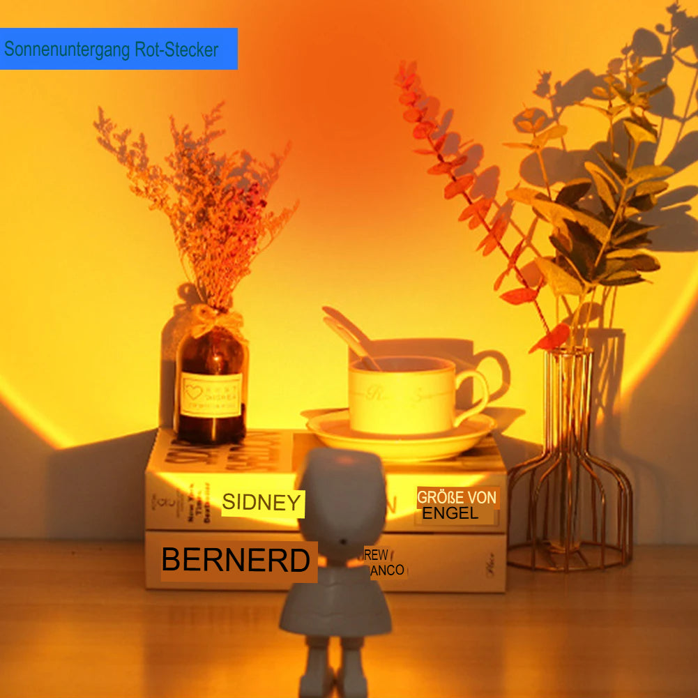 Lampe LED-Sunset – Projections de rêve pour des soirées agréables