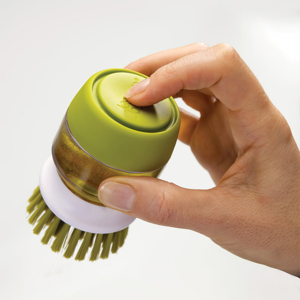 PanScrub - Brosse à vaisselle avec distributeur de liquide vaisselle