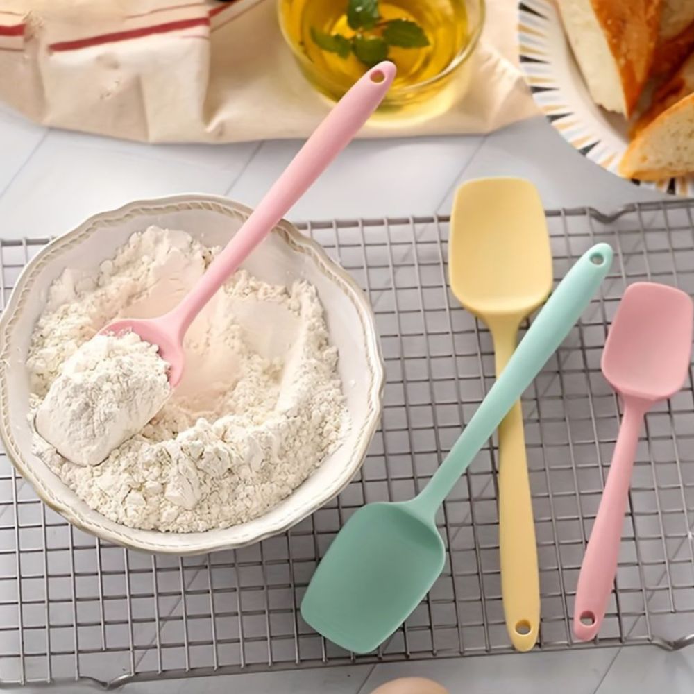 Ensemble de Spatules en Silicone Flexible | Ensemble de 6 Pièces