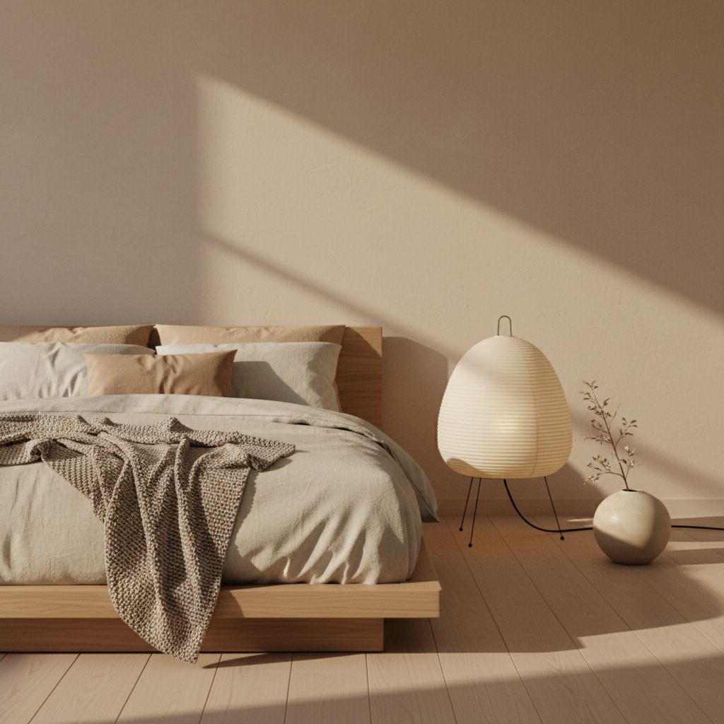 Lampe sur Pied Moderne Zylyn - Lampe Minimaliste en Papier de Riz Japonais pour Salon
