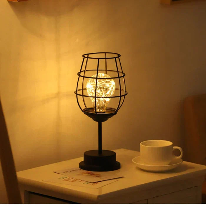 Lampe de Table en Métal avec Éclairage LED