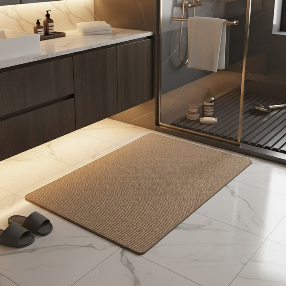 Tapis de Salle de Bain Premium Antidérapant | Tapis de Bain Lavable et Absorbant pour Sols de Salle de Bain
