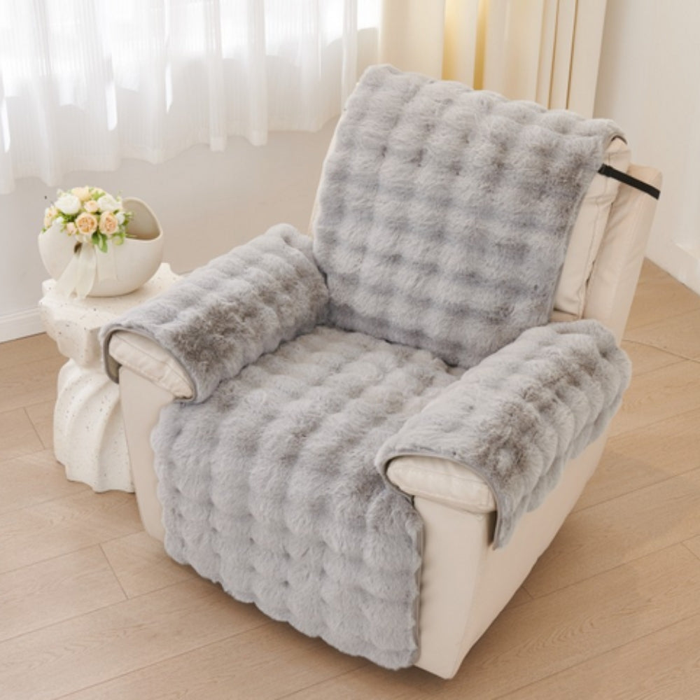 Housse de Canapé Recliner en Fourrure Synthétique