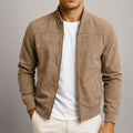 Veste d'été élégante pour hommes avec look en suède et coupe moderne confortable