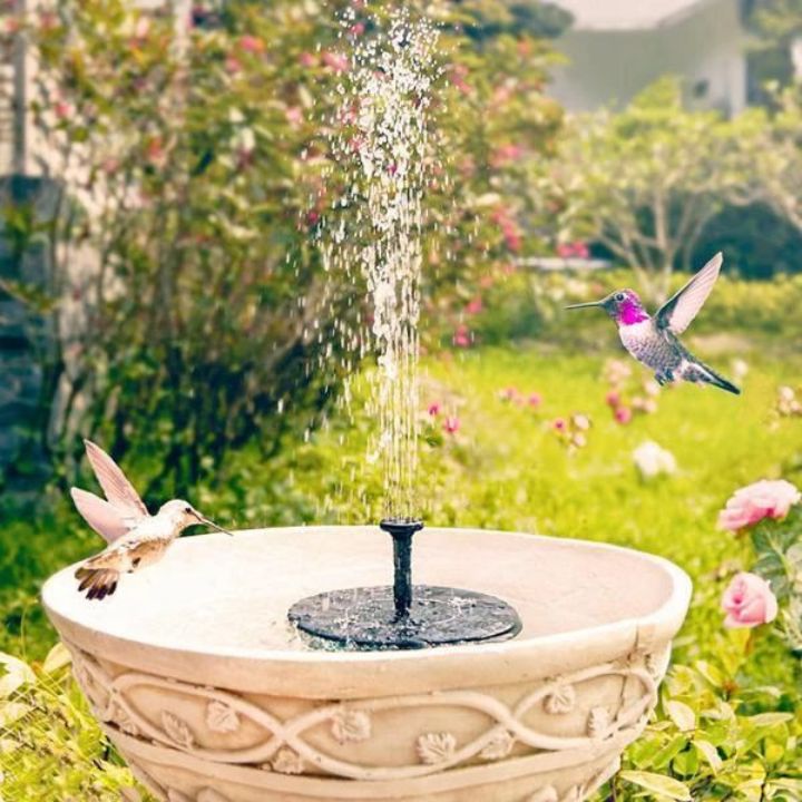 SunSpring™ | Fontaine de jardin flottante à énergie solaire