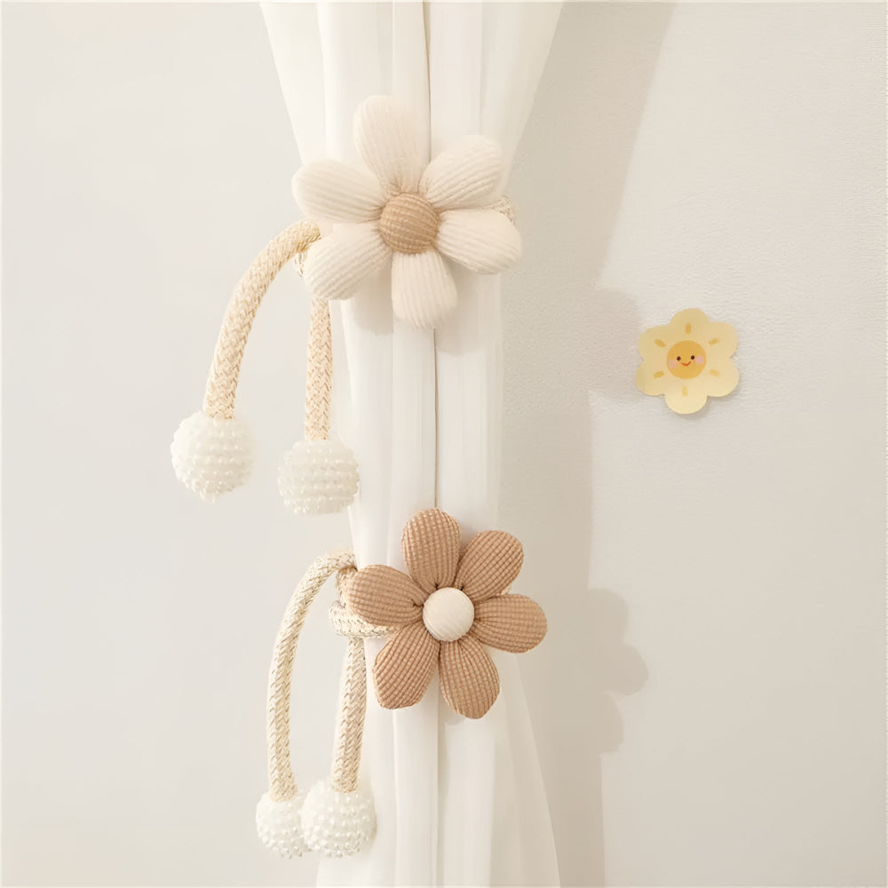 Attache Rideau Fleurs Fantaisie