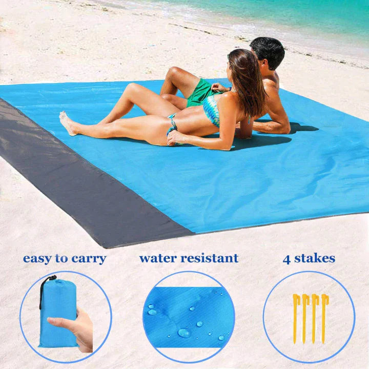 Sandsberg | Couverture de Plage Résistante au Sable | Légère & Séchage Rapide