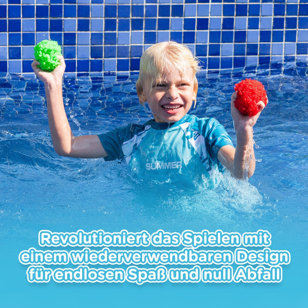 20 KiddoSpace Boules Éponge Réutilisables à Eau (10 à acheter, 10 GRATUITES en plus)