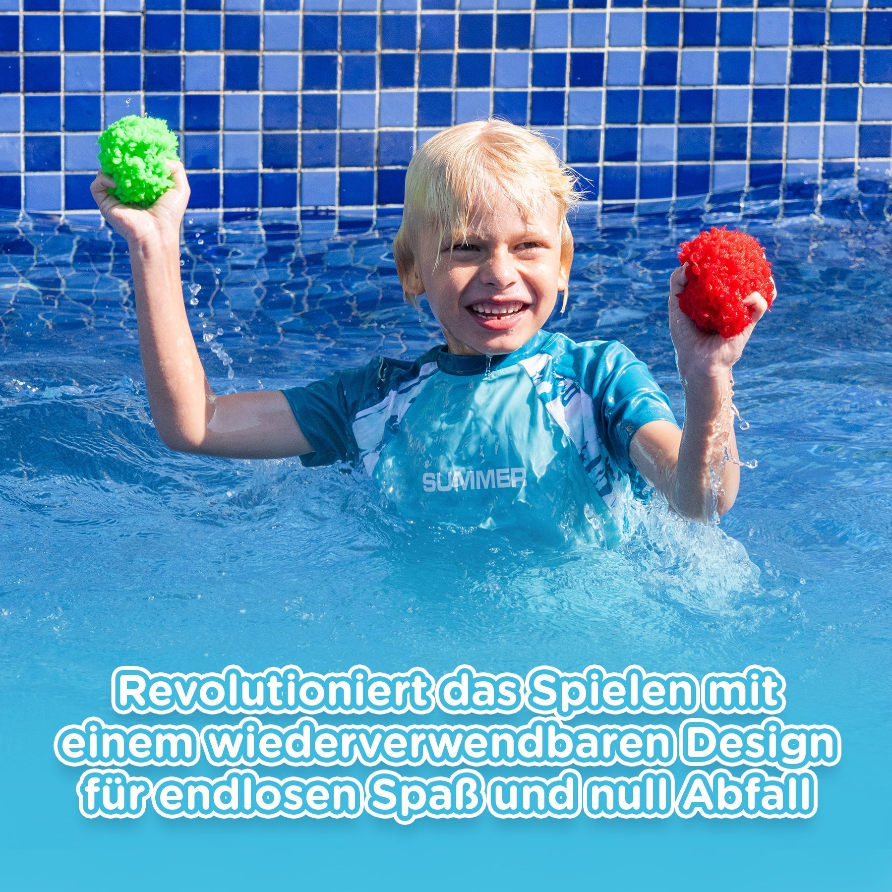 20 KiddoSpace Boules Éponge Réutilisables à Eau (10 à acheter, 10 GRATUITES en plus)