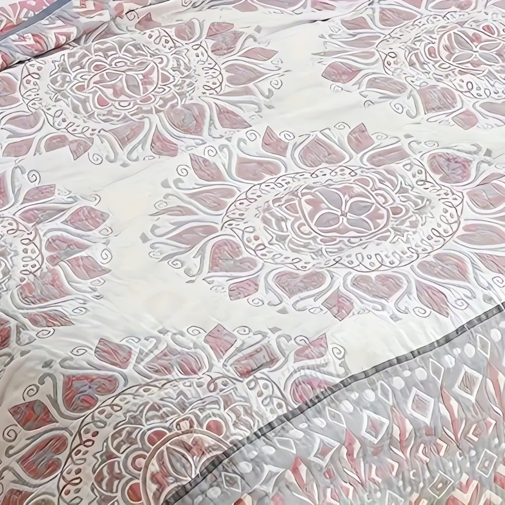 Couverture Confort en Coton Floral Lunara