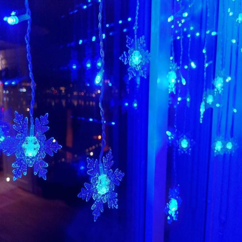 Skanto | Guirlande LED avec Flocons de Neige | Intérieur & Extérieur