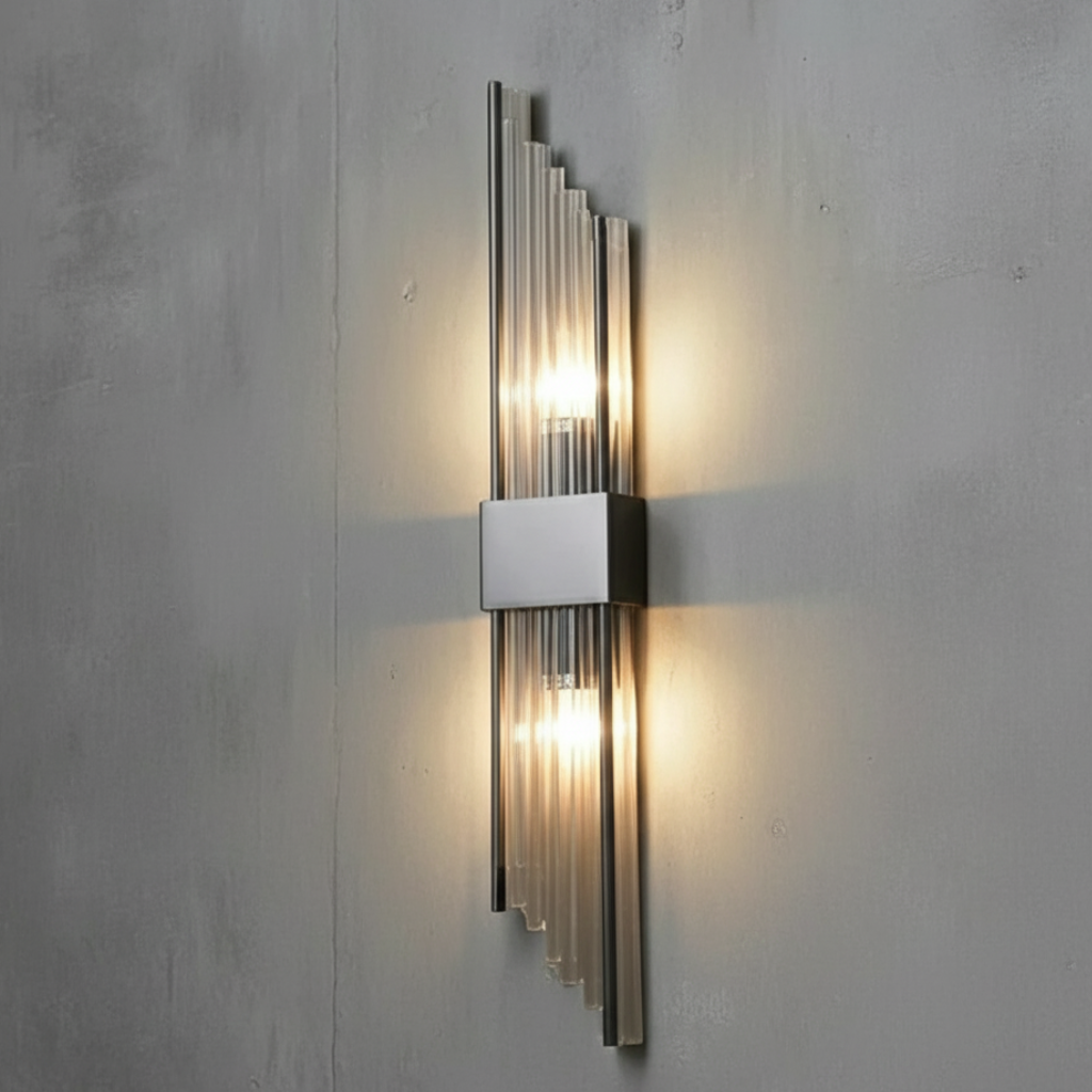 Applique Murale en Cristal Élégante - Lampes Murales LED Ajustables pour Espaces Modernes