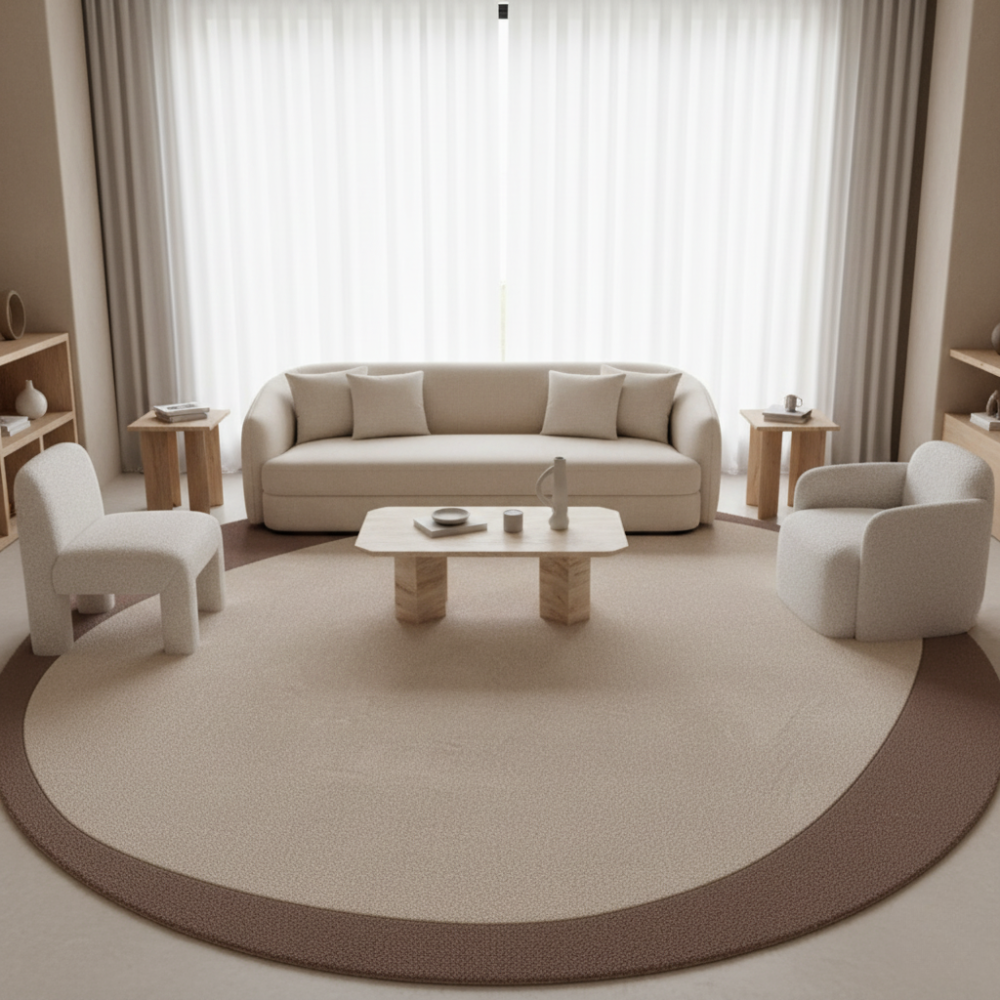 Arvella | Tapis en peluche irrégulier, tapis moderne et doux pour le salon et la chambre