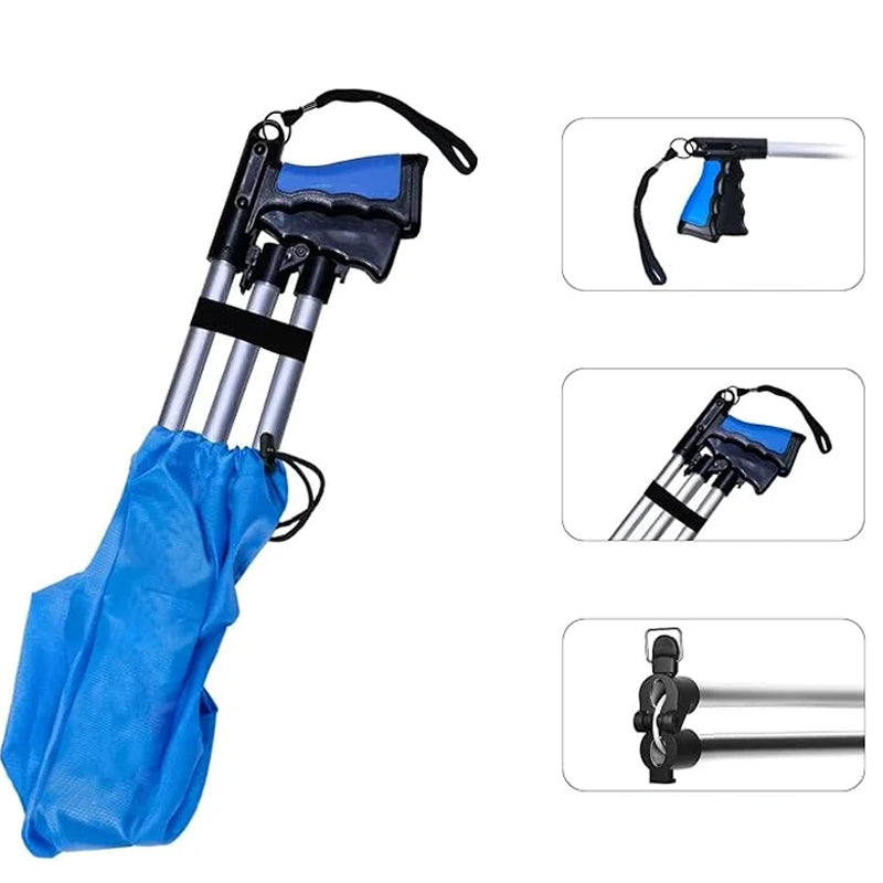 Grappin pliable avec clip rotatif à 360°