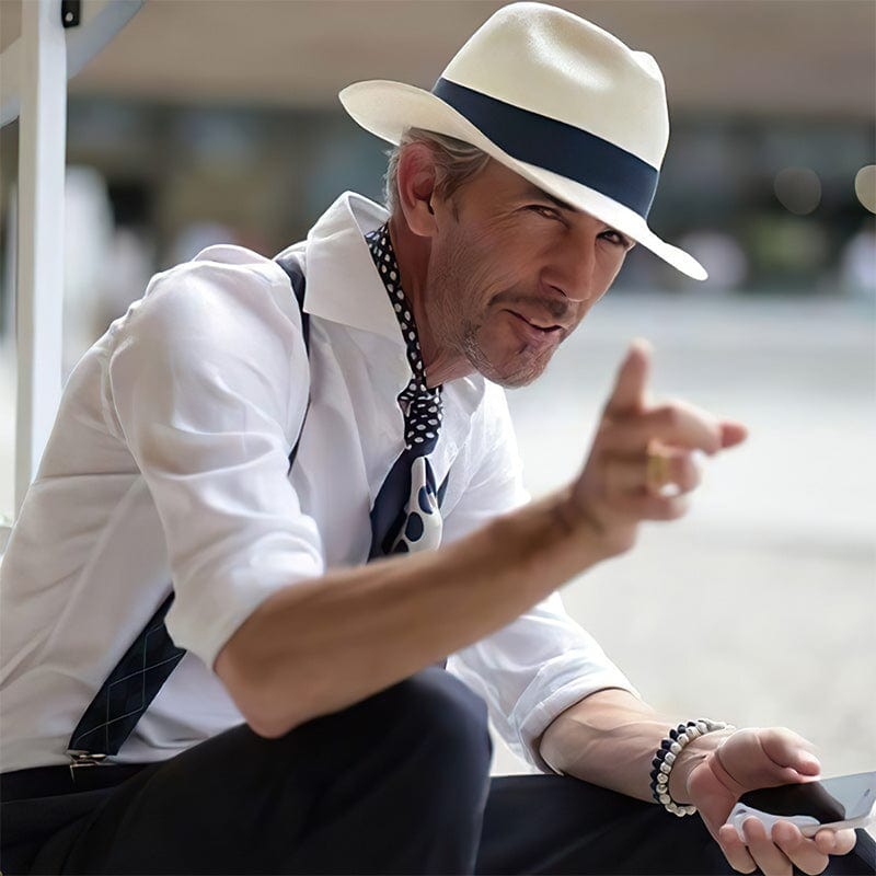 Hugo - Chapeau panama fait main élégant pour le style et la protection solaire