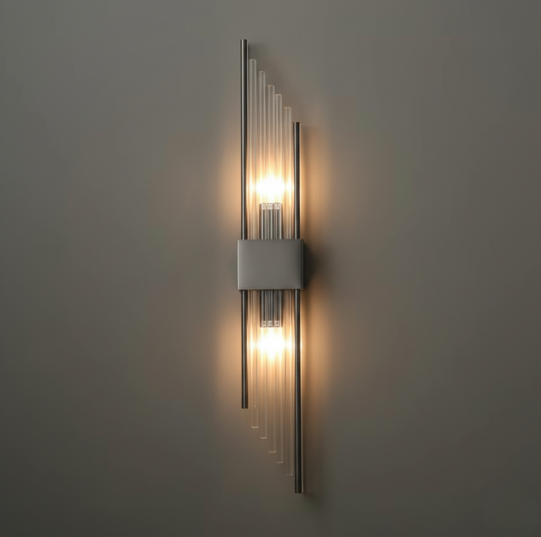 Applique Murale en Cristal Élégante - Lampes Murales LED Ajustables pour Espaces Modernes