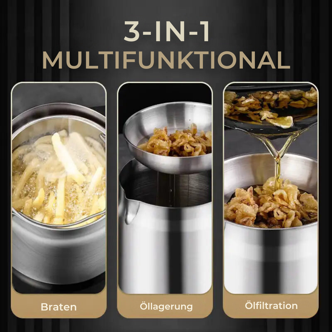 FilterFry™ | Ensemble de poêles multifonctions (set de 3)