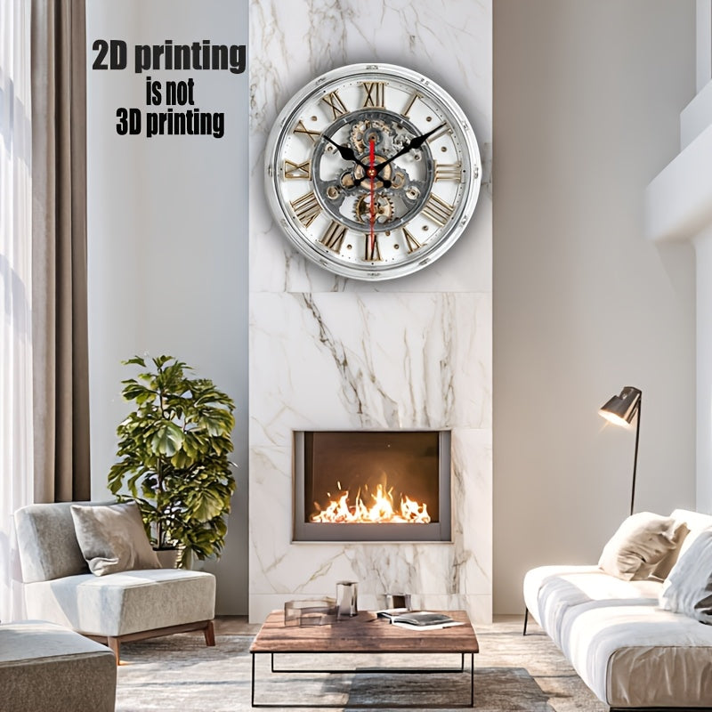 HORLOGE GEARWOOD – Horloge murale mécanique vintage 2D