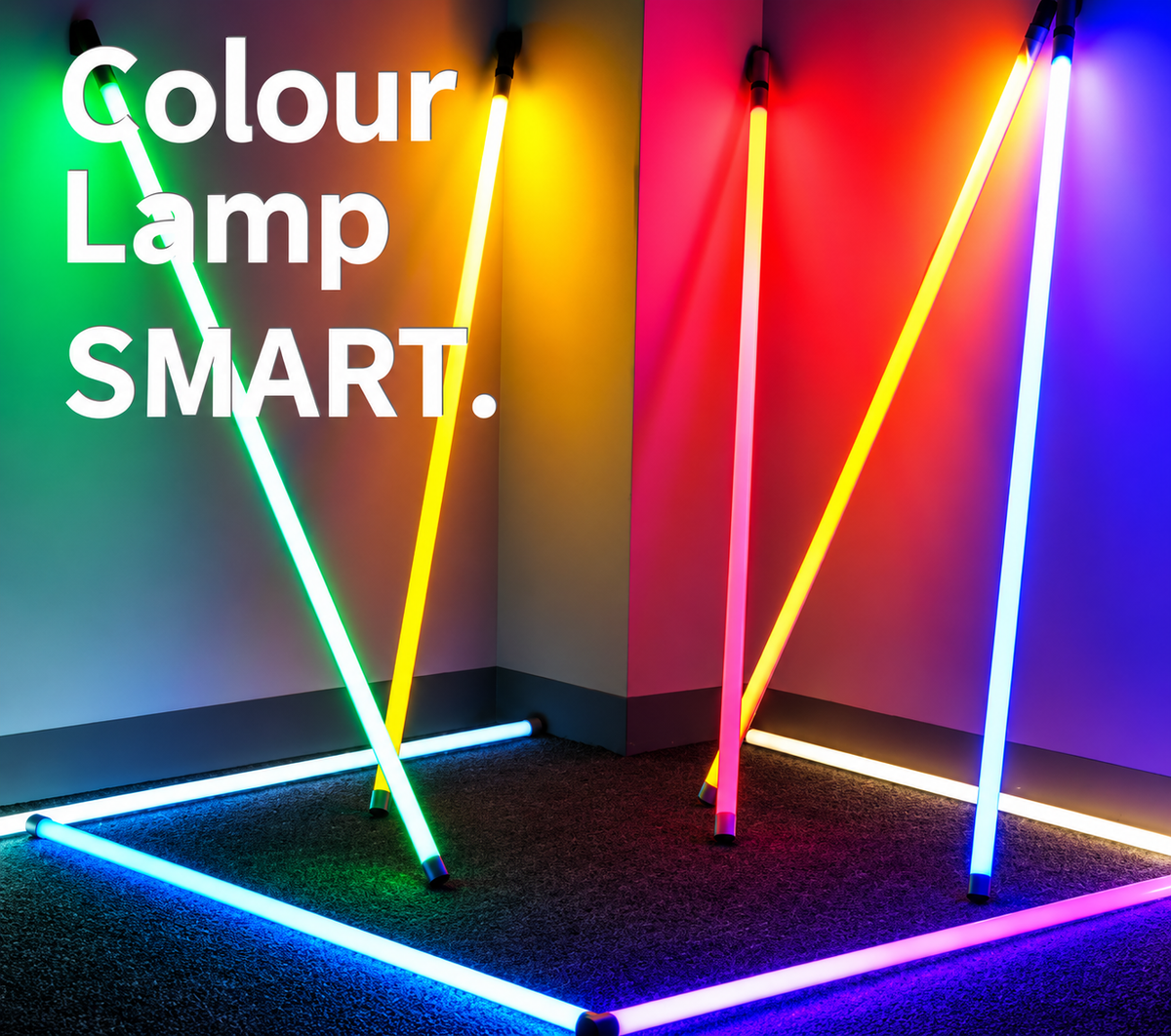 Lampe sur pied | Lampe néon en tube | Placement flexible | NeonArc