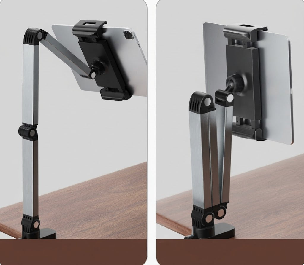 Support réglable en aluminium pour tablette avec rotation à 360° – Movaro