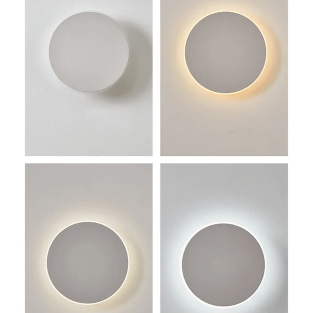 Lumière Murale Extérieure LED Métallique Ronde