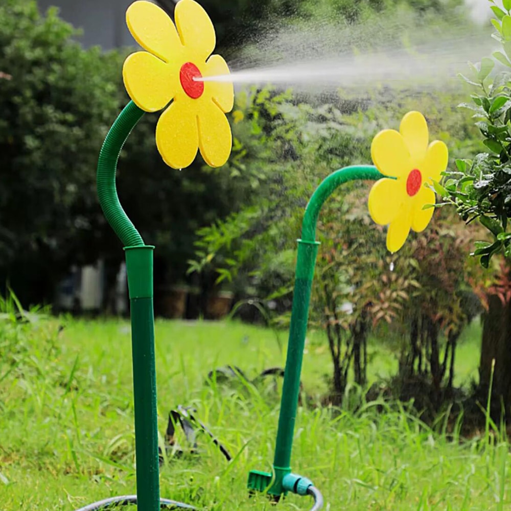 Décoration de pulvérisateur de jardin en forme de fleur