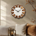 RUSTIQUE – Horloge Murale en Bois Classique pour Intérieurs Intemporels