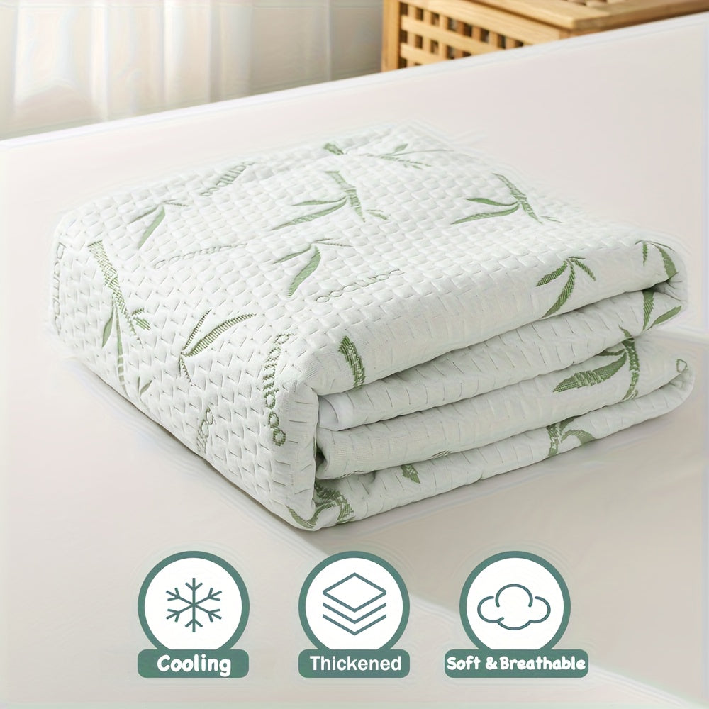 BambooCool Protège-matelas – Respirant et Rafraîchissant pour un Confort de Sommeil Amélioré