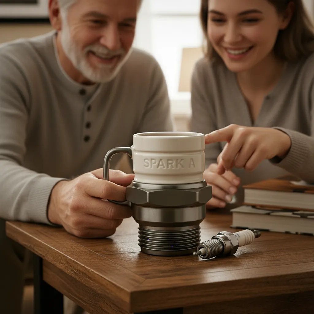PistonPerk - Tasse en forme de bougie d'allumage pour de vrais amateurs de moteurs
