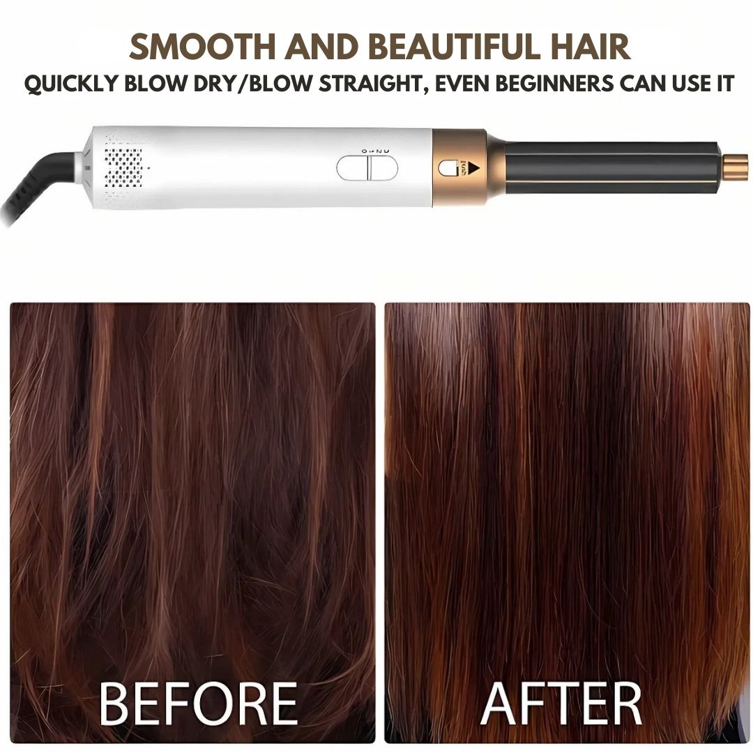Sèche-cheveux 5-en-1 avec technologie à air pour un coiffage facile