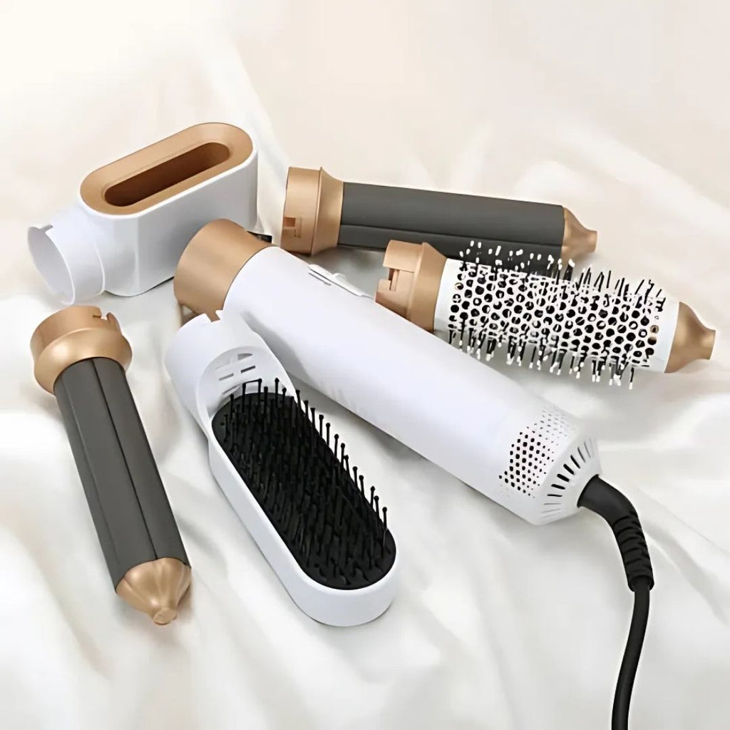 Sèche-cheveux 5-en-1 avec technologie à air pour un coiffage facile