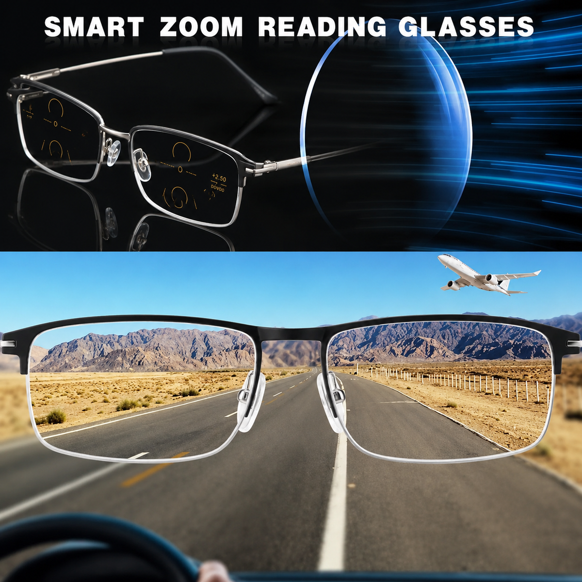 Lunettes Progressives Multifocales Intelligentes Unisexes Allemandes