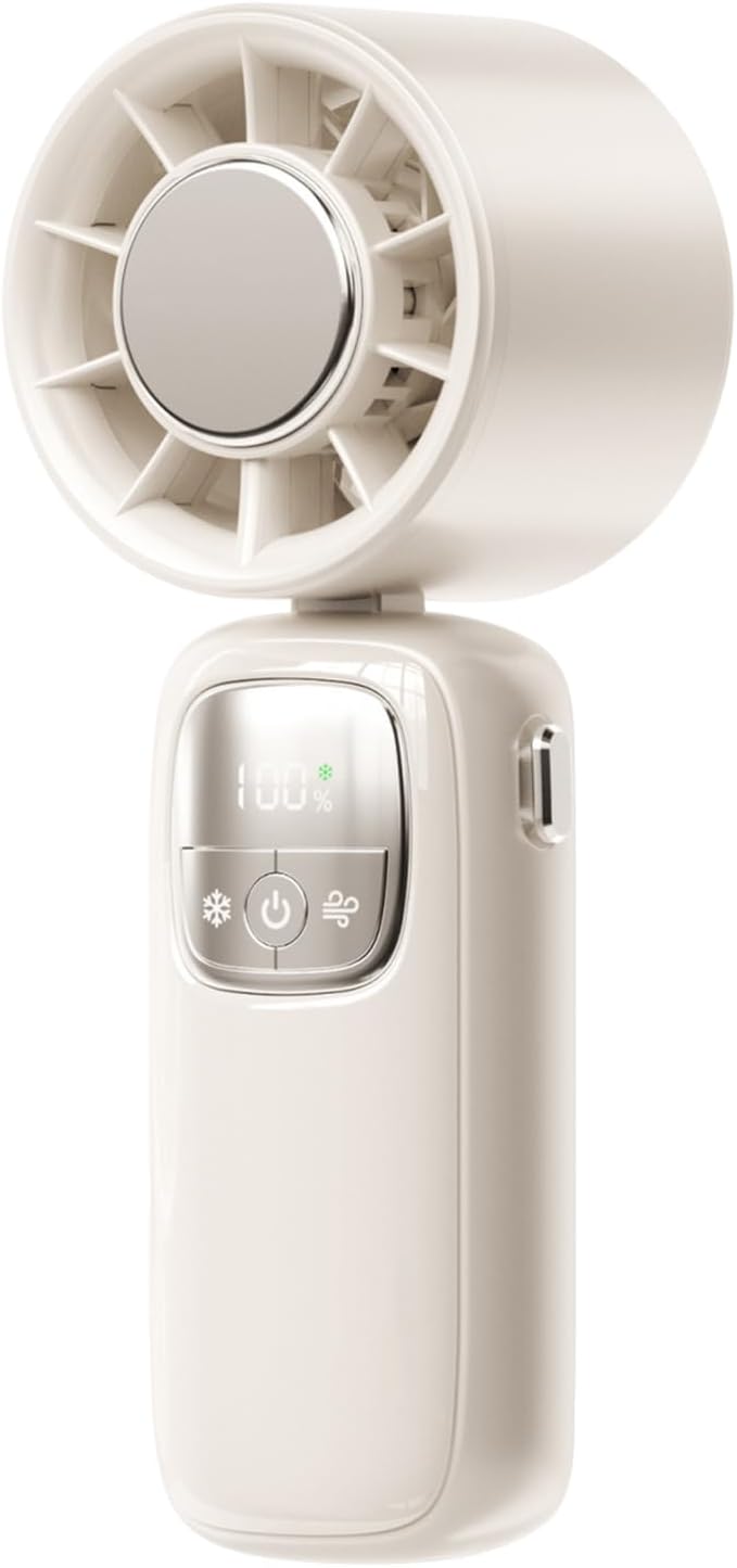 Ventilateur portable pliable à main avec affichage LED 100 vitesses